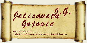Jelisaveta Gojović vizit kartica